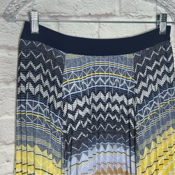 Ted Baker London Denese Chevron Print Pleated Skirt - Picture 6 of 13
